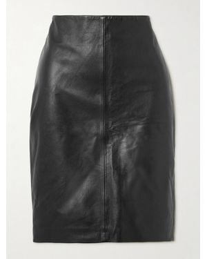 St. Agni Leather Skirt - Black