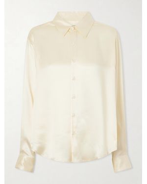 Comme Si La Classica Silk-Charmeuse Shirt - Natural
