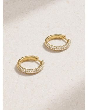Octavia Elizabeth Yana 18-Karat Diamond Hoop Earrings - Natural