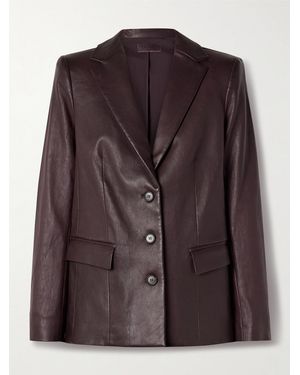 Stouls Luigi Leather Blazer - Brown