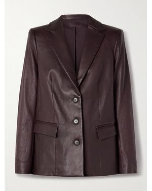 Stouls Luigi Leather Blazer - Brown