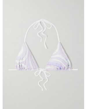 PUCCI Triangle Bikini Top - White