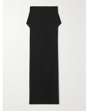 Monot Mehrlagiger Maxirock Aus Crêpe - Schwarz