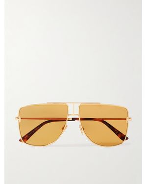 Tom Ford Eliott Aviator-Style-Tone Sunglasses - Metallic