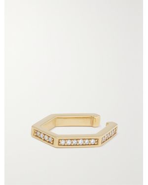 KOLOURS JEWELRY Hexagon Ear Cuff Aus 18 Karat Mit Diamanten - Natur