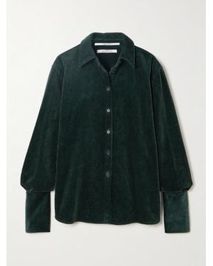 Another Tomorrow Cotton-Corduroy Shirt - Green