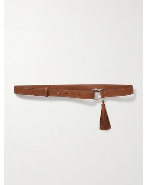 Anderson's Tasselled Leather Belt - Natural