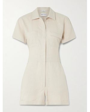 Rivet Utility Dreamer Playsuit Aus Leinen - Natur