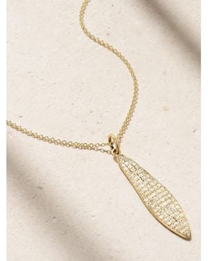 Ileana Makri Falling Leaf 18-Karat Diamond Necklace - Natural