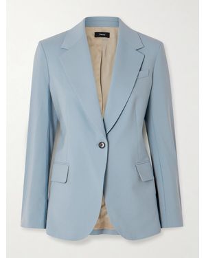 Theory Lynnia Wool-Blend Blazer - Blue