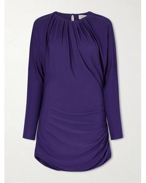 Kallmeyer Rickie Ruched Jersey Mini Dress - Purple