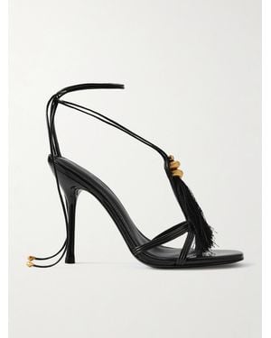 Cult Gaia Farah Sandalen Aus Leder Mit Verzierung - Schwarz