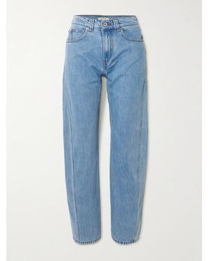 JW Anderson Twisted Hoch Sitzende Jeans Mit Schmal Zulaufendem Bein - Blau