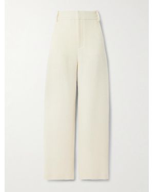 LIBEROWE Alba Wool-Blend Tweed Wide-Leg Pants - Natural