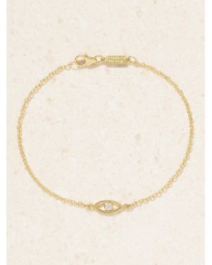 Jennifer Meyer Mini Evil Eye 18-Karat Diamond Bracelet - Natural