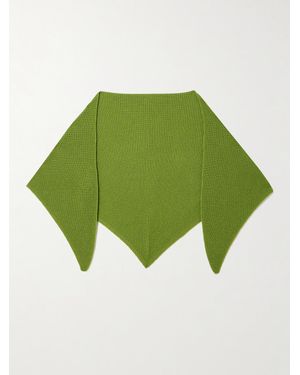 &Daughter Fionn Ribbed Cashmere Scarf - Green