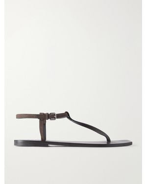A.Emery Clara Suede Sandals - Natural