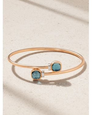 Pomellato Mini Nudo Armreif Aus 18-Karätigem Rosé- Und Rhodiniertem Weißgold - Natur