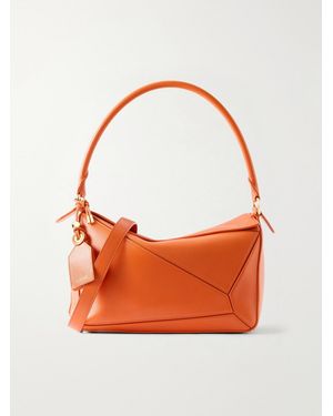 Loewe Paula's Ibiza Puzzle Small Leather Shoulder Bag - Orange
