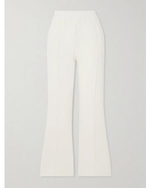 JW Anderson Tech-Jersey Flared Track Pants - White