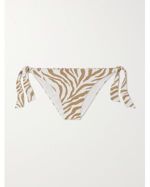 Max Mara Beachwear Silvana Höschen Mit Zebramuster - Natur