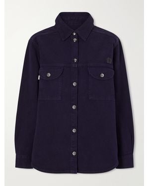 Blazé Milano Berber Embroidered Denim Shirt - Blue