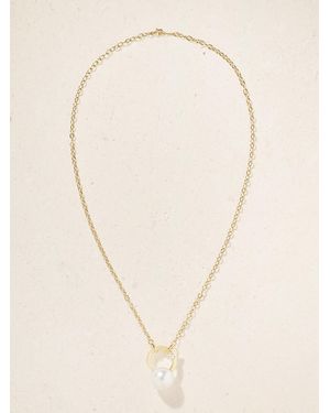 Mizuki 18-Karat, Pearl And Diamond Necklace - Natur