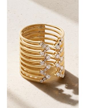 Ofira Stripe Zz 18-Karat Diamond Ring - Natural