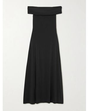 Faithfull the Brand Sofie Off-The-Shoulder Stretch-Jersey Maxi Dress - Black