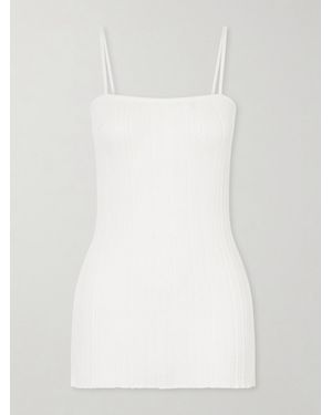 Haight Ivana Ribbed-Knit Top - White