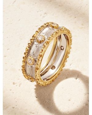 Buccellati Capri Eternelle 18-Karat And Diamond Ring - Natural