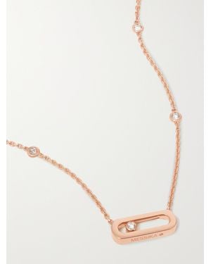 Messika Collier En Or Rose 18 Carats (750/1000) Et Diamants Move Uno - Neutre