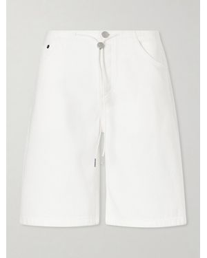 Still Here Low-Rise Denim Shorts - White