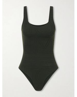 TOTEME Monogram Swimsuit - Black
