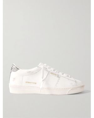 スニーカー Golden  Deluxe Brand Matchstar Leather Sneakers Golden Goose Matchstar Glitter Leather Sneakers in White | Lyst