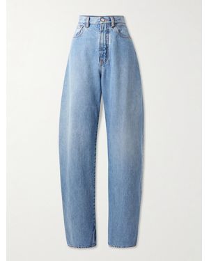 Alaïa Round Hoch Sitzende Barrel-Jeans - Blau