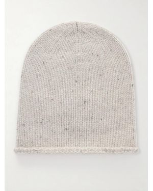 Johnstons of Elgin Tiree Cashmere Beanie - White