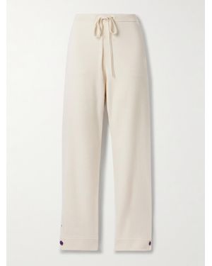 God's True Cashmere Cashmere Track Trousers - Natural