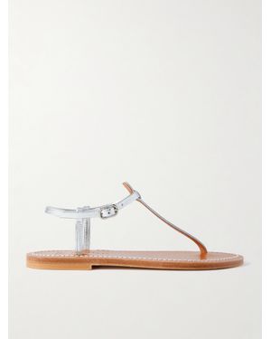 K. Jacques Picon Metallic Leather Sandals
