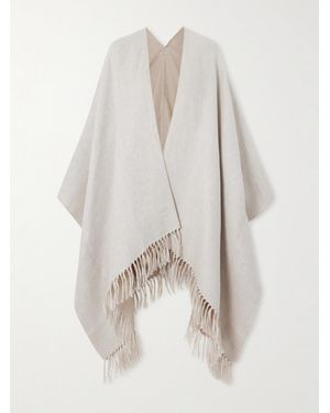 Brunello Cucinelli Überwurf Aus Einer Leinenmischung Mit Fransen - Weiß