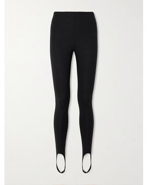 Leset Rio Stretch-Ponte Stirrup Leggings - Black