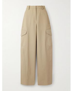 Givenchy Cargohose Mit Weitem Bein Aus Gabardine Aus Einer Baumwoll-Wollmischung - Natur