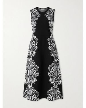 Ulla Johnson Liana Jacquard-Knit Midi Dress - Black