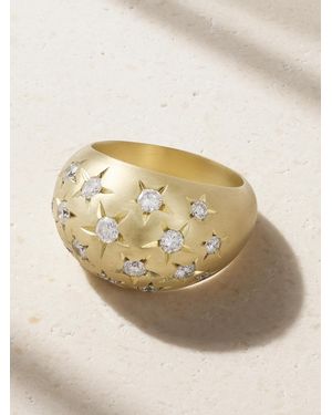 Jenna Blake Stardust Dome 18-Karat Diamond Ring - Natural