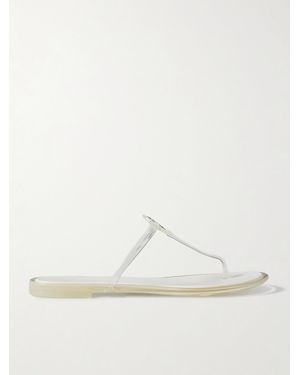Tory Burch Mini Miller Jelly Rubber Sandals - White