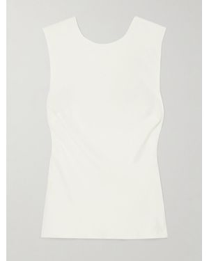 St. Agni Open-Back Lenzing Lyocell And Ecovero-Blend Twill Top - White