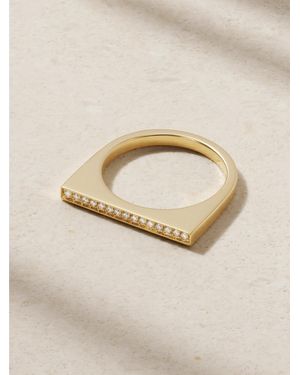 Mizuki Bar 14-Karat Diamond Ring - Natural