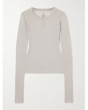Rick Owens T-Shirt Aus Baumwoll-Jersey - Weiß