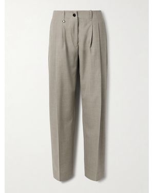 Burberry Bundfaltenhose Aus Wolle - Grau