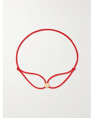 Octavia Elizabeth Net Sustain Parachute Nesting Gem 18-Karat Recycled, Diamond And Cord Bracelet - White